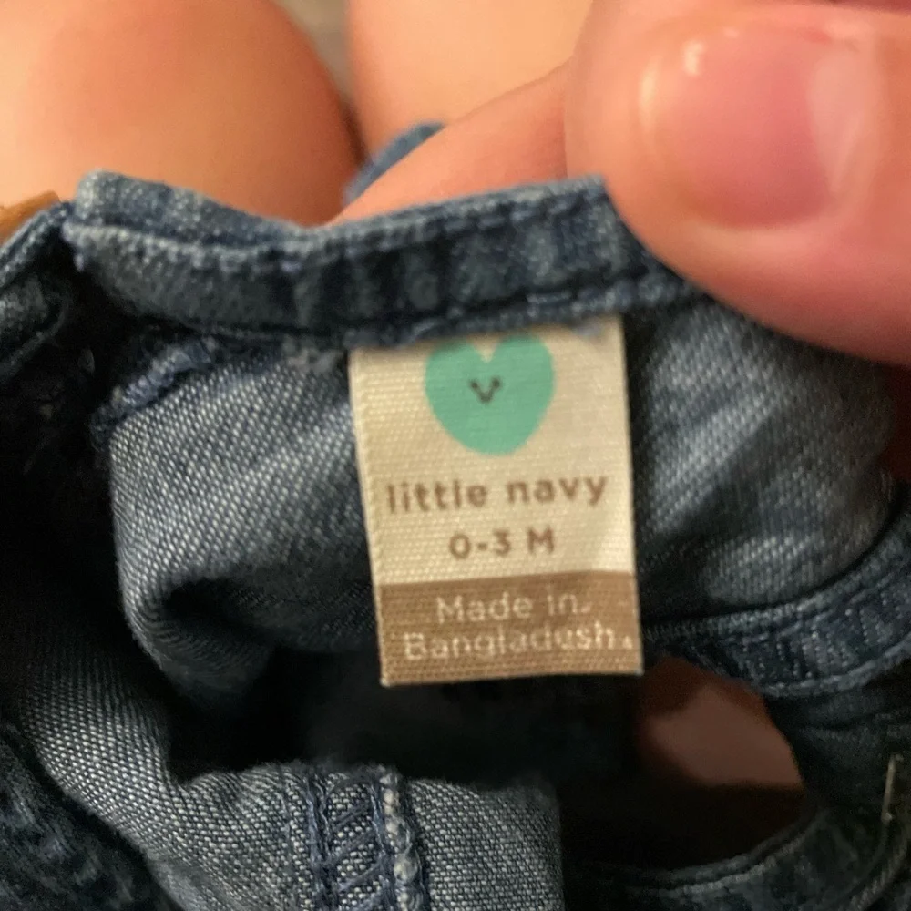 Old Navy Blue Denim Kids Romper size 0/3 months